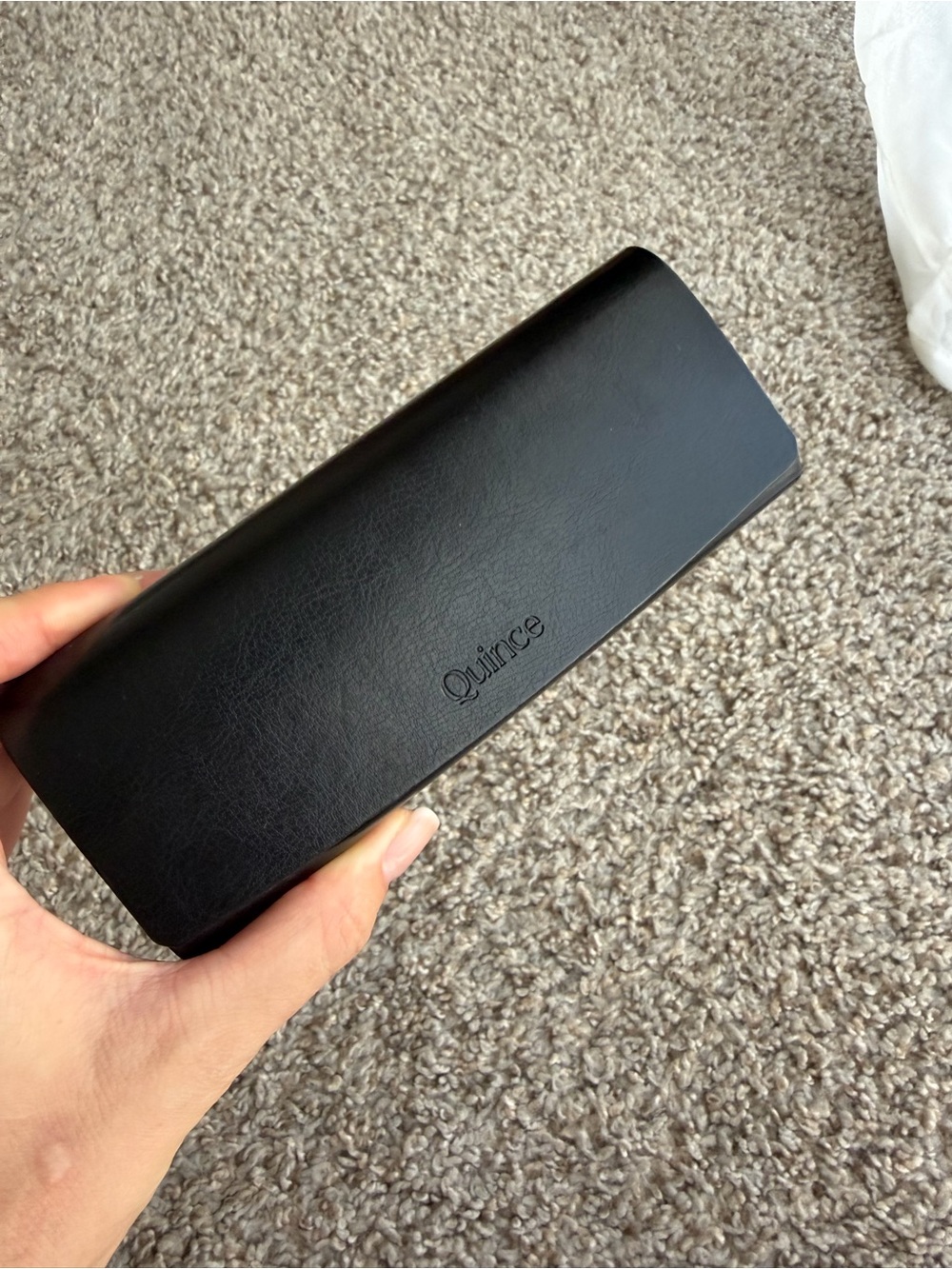 Quince Black Hard Case for Glasses/Sunglasses Unisex Eyeglass Case